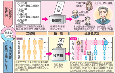 「小選挙区と比例代表」